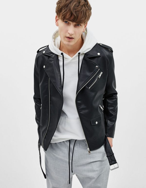 Faux leather biker jacket 2 Faux leather biker jacket