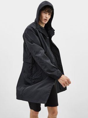 Hooded nylon parka