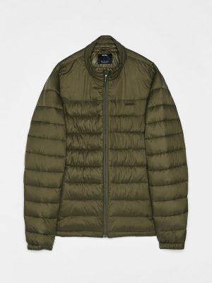 Khaki puffer jacket