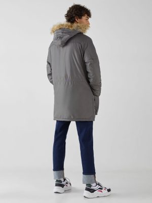 Parka with hood