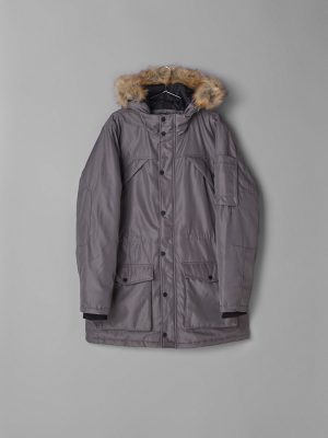 Parka with hood